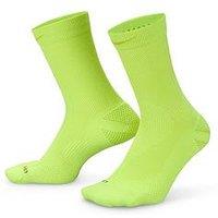 Nike Unisex Running Lightweight Crew Socks (1 Pair) - Yellow