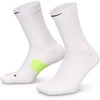 Nike Unisex Running Lightweight Crew Socks (1 Pair) - White