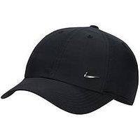 Nike Unisex Kids Unstructured Metal Swoosh Cap - Black