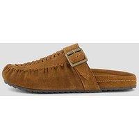 The Very Collection Real Suede Mule Shoe - Brown