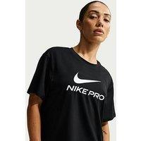 Nike Womens Training Pro 365 Dri-Fit Loose T-Shirt - Black/White
