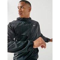 Nike Mens Repel Uv Running Jacket - Black