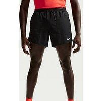 Nike Mens Stride Dri-Fit Running 5 Inch Brief Lined Shorts - Black