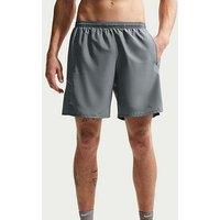 Nike Mens Running Miler Dri-Fit 7 Inch Brief Lined Shorts - Grey