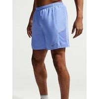 Nike Mens Running Miler Dri-Fit 7 Inch Brief Lined Shorts - Blue