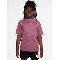 Nike Junior Boys Dri-Fit Short Sleeve Top - Pink