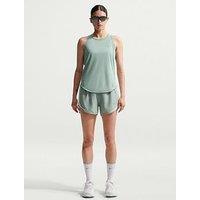 Nike Womens Running Dri-Fit Mid Rise Brief Lined Shorts - Green