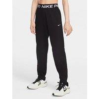 Nike Junior Girls Training Dri-Fit Fleece Joggers - Black