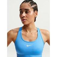 Nike Womens Training Swoosh Medium Support Sports Bra - Blue