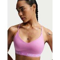 Nike Womens Training Dri-Fit Indy Light Support Sports Bra - Pink