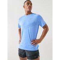 Nike Mens Running Stride Dri-Fit Adv Short Sleeve Top - Blue