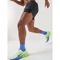 Nike Mens Running Stride Dri-Fit 5 Inch Brief Lined Shorts - Black