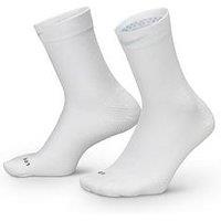 Nike Unisex Running Lightweight Micro Crew Socks (1 Pair) - White