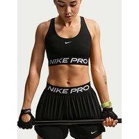 Nike Womens Training Pro 365 Dri-Fit Light Support Sports Bra - Black/White