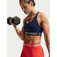 Nike Womens Training Pro 365 Dri-Fit Light Support Sports Bra - Navy