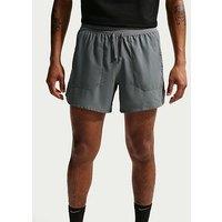 Nike Mens Running Dri-Fit Stride 5 Inch Brief Lined Shorts - Grey