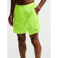 Nike Mens Running Dri-Fit Stride 7 Inch Brief Lined Shorts - Yellow