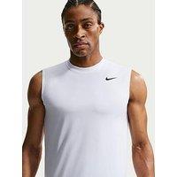 Nike Mens Training Dri-Fit Sleeveless Fitness T-Shirt - White