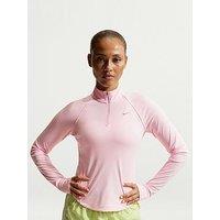 Nike Womens Running Dri-Fit 1/4 Zip Top - Pink
