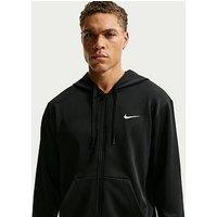 Nike Mens Training Dri-Fit Uv Flex Fleece Full Zip Hoodie - Black