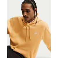 Nike Men'S Pullover Fleece Hoodie - Yellow