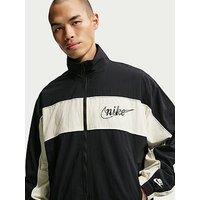Nike Mens Club Lightweight Full Zip Jacket Ctb - Black
