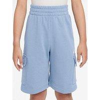 Nike Big Kids Sportswear Club French Terry Cargo Shorts - Blue