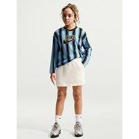 Nike Girls Sportswear Club French Terry Skirt - Off White