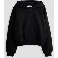 The Very Collection Girls Zip Up Hoodie - Black