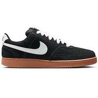 Nike Mens Court Vision Low Fl Trainers - Black