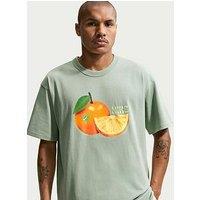 Nike Mens Sportswear Premium Orange Loose T-Shirt - Sage