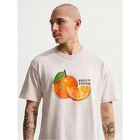 Nike Mens Sportswear Premium Orange Loose T-Shirt - Light Brown