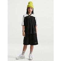 Nike Big Kids Girls Dri-Fit Jersey Short Sleeve Top - Black