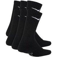 Nike Kids Everyday Cushioned Crew Socks 6 Pack - Black