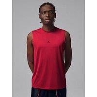 Jordan Nike Mens Dri-Fit Essential Sleeveless Top - Red
