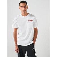 Adidas Sportswear Men'S Novelty Dart Graphic T-Shirt - White
