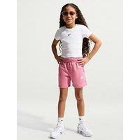 Nike Big Kids Girls Sportswear Club 5 Inch French Terry Shorts - Pink