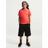 Nike Big Kids Sportswear Embroidered Futura T-Shirt - Orange