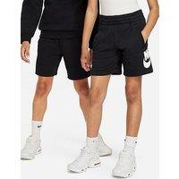 Nike Big Kids Sportswear Club French Terry Shorts - Black