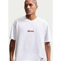 Nike Mens Sportswear Loose Boxy Football T-Shirt - White