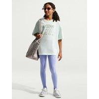 Nike Sportswear Classic Big Kids (Girls) High-Waisted Graphic Leggings - Purple
