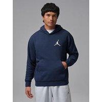 Jordan Nike Mens Jumpman Fleece Pullover Hoodie - Blue