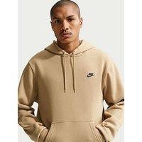 Nike Mens Club Pullover Hoodie - Brown