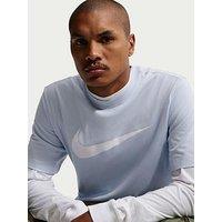 Nike Mens Sportswear Icon Swoosh T-Shirt - Blue