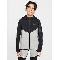 Nike Big Kids Tech Fleece Full Zip Hoodie - Black
