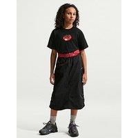 Nike Big Kids Girls Sportswear Boxy Tomato T-Shirt - Black