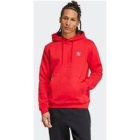 Adidas Originals Men'S Trefoil Essentials Hoodie - Red