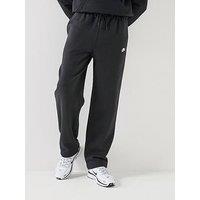 Nike Mens Club Open Hem Pants - Black