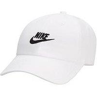 Nike Mens Club Unstructured Futura Wash Cap - White