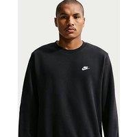 Nike Mens Club Crew Sweatshirt - Black